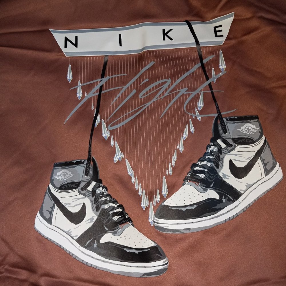 Air Jordan Flight Renegade Bomber Jacket Womens size Large Mineral Clay